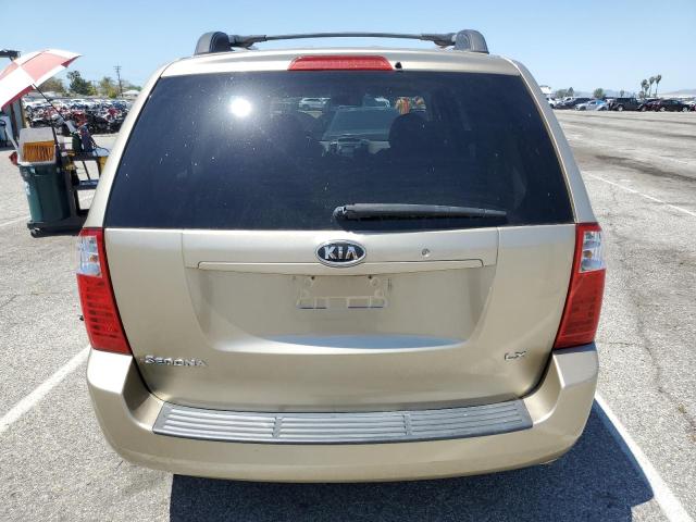 KNDMB233786219057 - 2008 KIA SEDONA EX GOLD photo 6