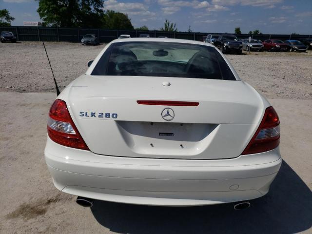 WDBWK54F67F162396 - 2007 MERCEDES-BENZ SLK 280 WHITE photo 6