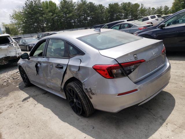 2HGFE2F56NH583835 - 2022 HONDA CIVIC SPORT 银色 照片 2