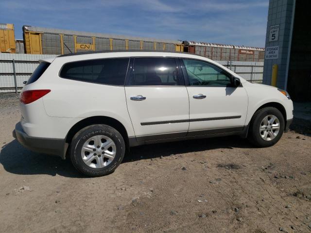 1GNKRFED6CJ263208 - 2012 CHEVROLET TRAVERSE LS WHITE photo 3