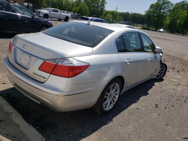 KMHGC4DF5BU127720 - 2011 HYUNDAI GENESIS 4.6L SILVER photo 3