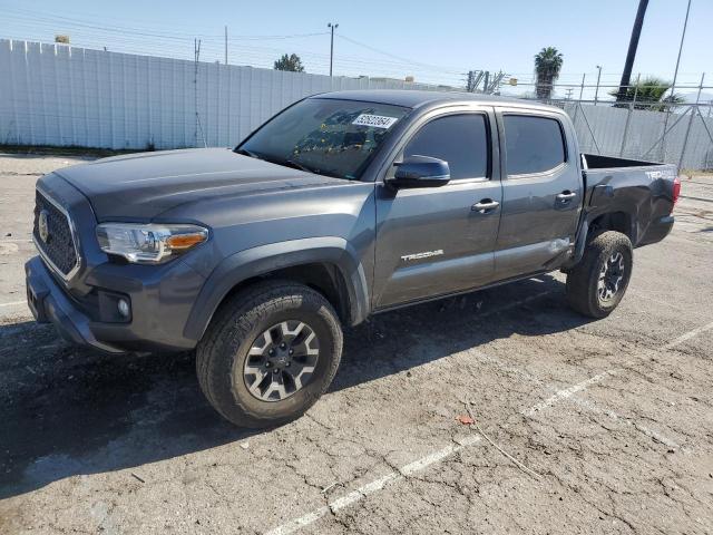 3TMCZ5AN7KM240513 - 2019 TOYOTA TACOMA DOUBLE CAB GRAY photo 1