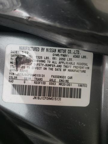 JN1BJ1CP0HW015131 - 2017 NISSAN ROGUE S GRAY photo 12