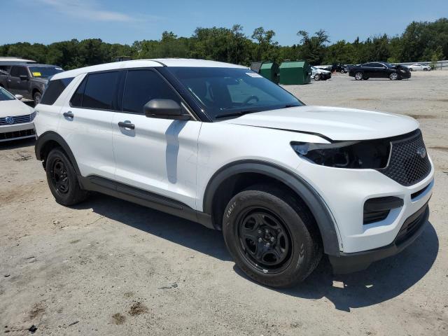 1FM5K8AB1MGB34572 - 2021 FORD EXPLORER POLICE INTERCEPTOR 白色 照片 4