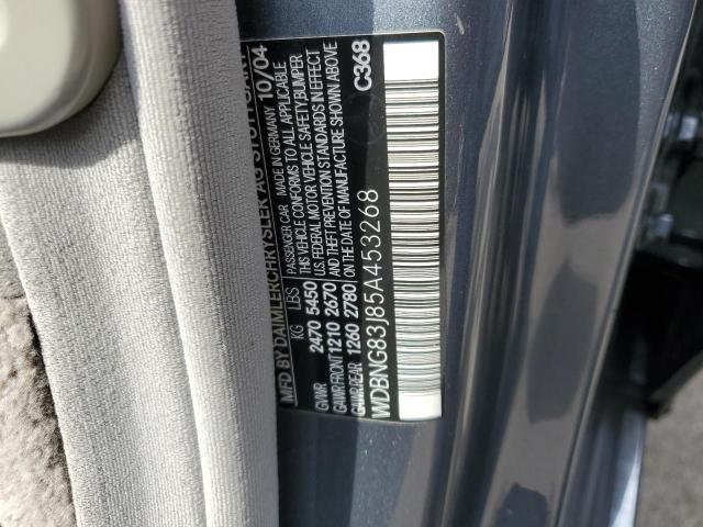 WDBNG83J85A453268 - 2005 MERCEDES-BENZ S 430 4MATIC BLUE photo 12