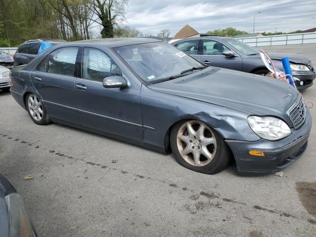 WDBNG83J85A453268 - 2005 MERCEDES-BENZ S 430 4MATIC BLUE photo 4