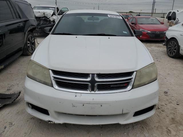 1C3CDZAB9CN323206 - 2012 DODGE AVENGER SE WHITE photo 5