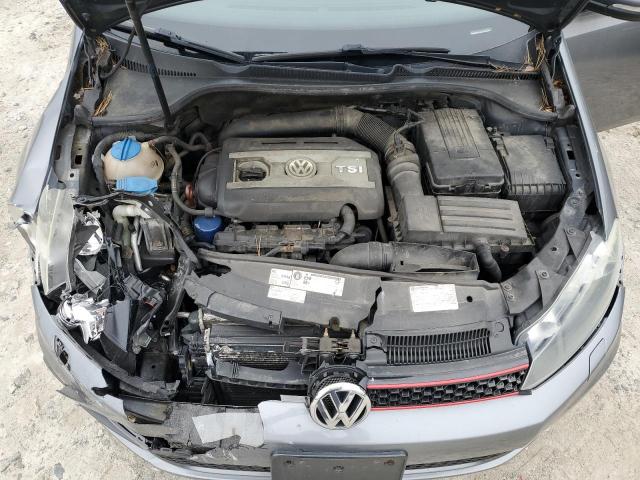 WVWGD7AJ8CW306965 - 2012 VOLKSWAGEN GTI GRAY photo 11