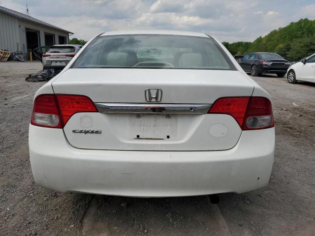 2HGFA1F50AH500335 - 2010 HONDA CIVIC LX WHITE photo 6