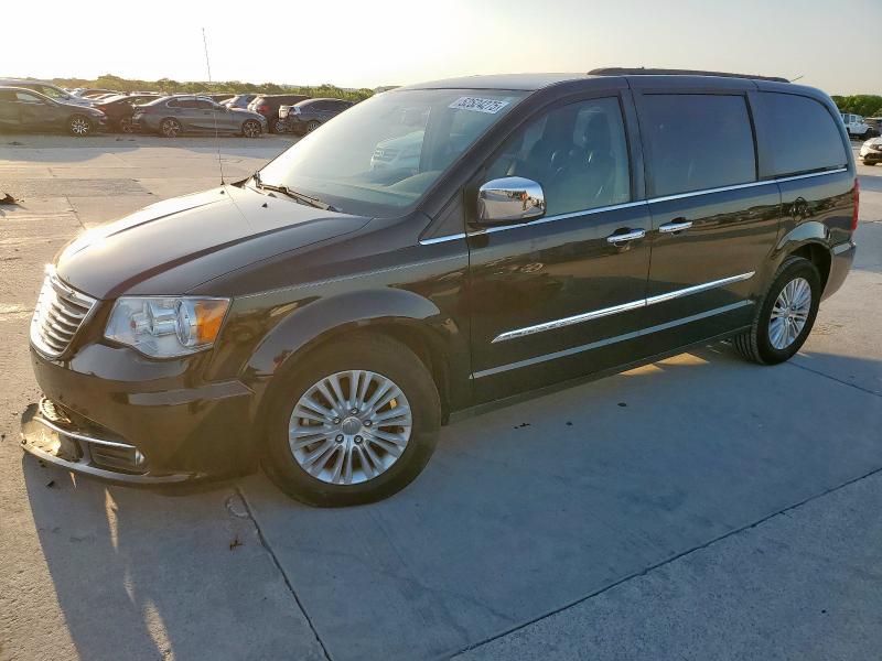 2C4RC1CG5CR269750 - 2012 CHRYSLER TOWN & COU TOURING L BLACK photo 1