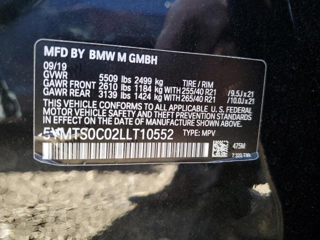 5YMTS0C02LLT10552 - 2020 BMW X3 M COMPETITION Schwarz Foto 12