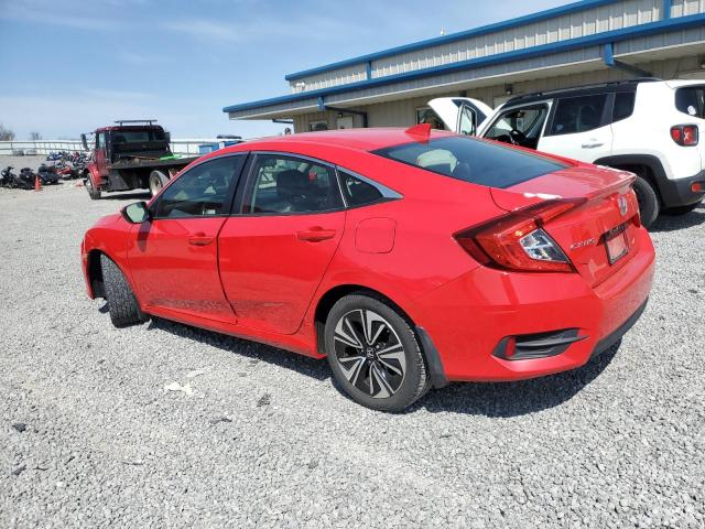 JHMFC1F7XJX040167 - 2018 HONDA CIVIC EXL RED photo 2