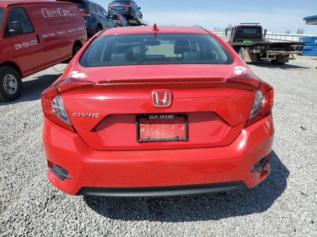 JHMFC1F7XJX040167 - 2018 HONDA CIVIC EXL RED photo 6