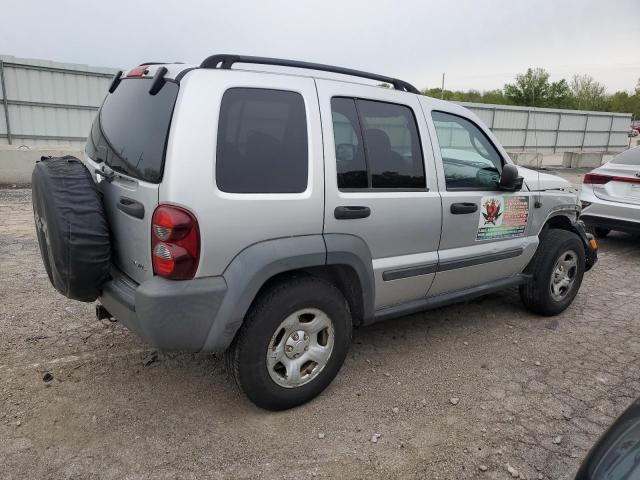 1J4GL48K46W279892 - 2006 JEEP LIBERTY SPORT SILVER photo 3