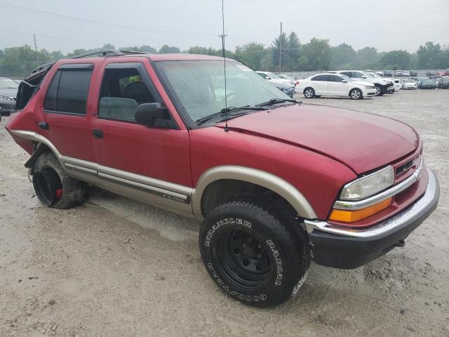 1GNDT13W9Y2148248 - 2000 CHEVROLET BLAZER BURGUNDY photo 4