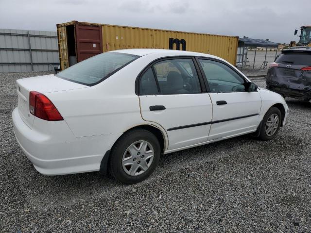 2HGES16384H563730 - 2004 HONDA CIVIC DX VP WHITE photo 3