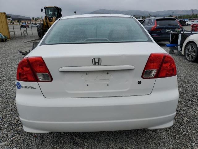 2HGES16384H563730 - 2004 HONDA CIVIC DX VP WHITE photo 6