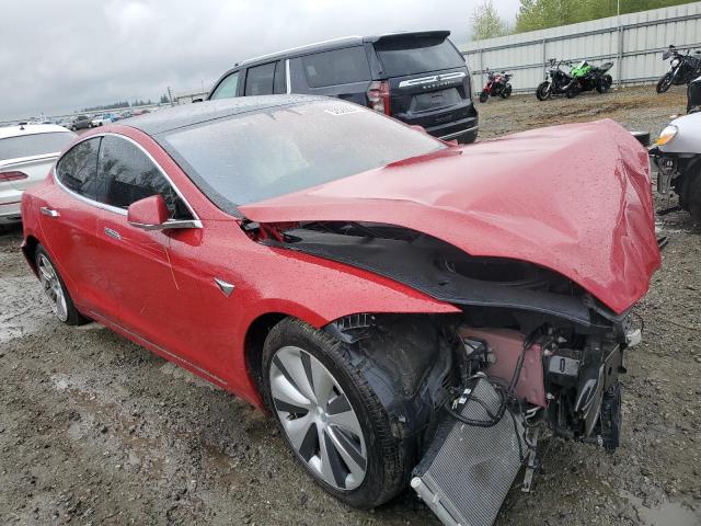 5YJSA1E26LF414993 - 2020 TESLA MODEL S RED photo 4