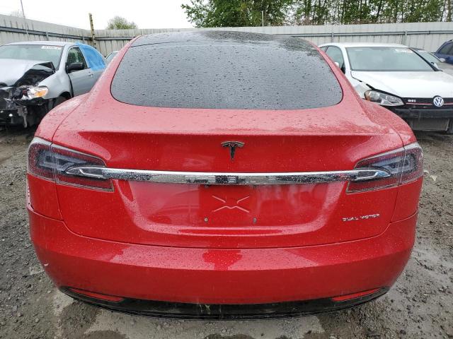 5YJSA1E26LF414993 - 2020 TESLA MODEL S RED photo 6