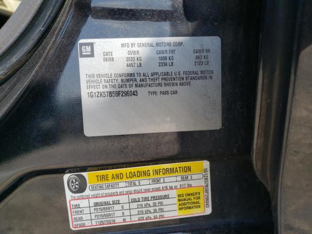 1G1ZK57B58F296043 - 2008 CHEVROLET MALIBU LTZ Noir photo 13