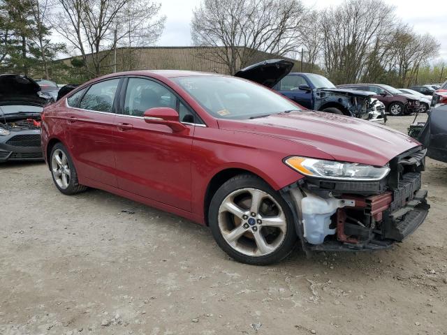 1FA6P0H70E5397667 - 2014 FORD FUSION SE RED photo 4