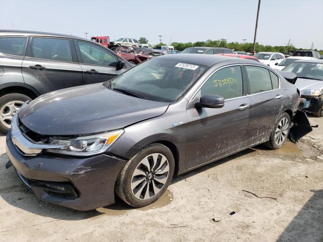 JHMCR6F3XHC005156 - 2017 HONDA ACCORD HYBRID CHARCOAL photo 1