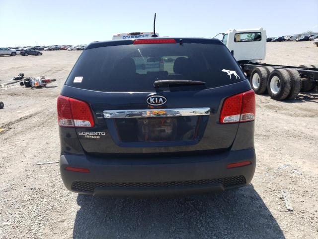 5XYKT4A11CG242163 - 2012 KIA SORENTO BASE BLUE photo 6