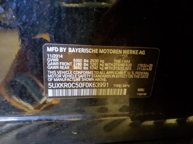5UXKR0C50F0K63991 - 2015 BMW X5 XDRIVE35I BLACK photo 13