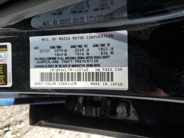 JM1BPAKL7M1400560 - 2021 MAZDA 3 SELECT BLUE photo 13