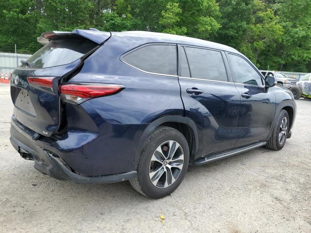 5TDGZRAH3MS521875 - 2021 TOYOTA HIGHLANDER XLE Mavi foto 3