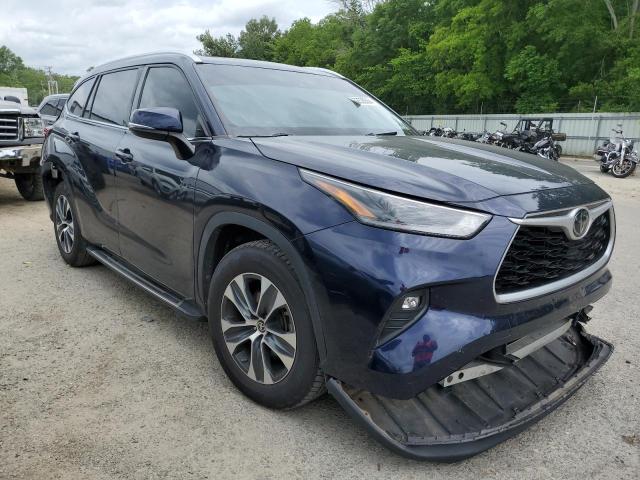 5TDGZRAH3MS521875 - 2021 TOYOTA HIGHLANDER XLE Mavi foto 4