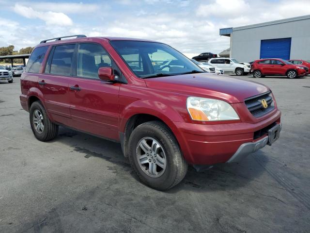 2HKYF18664H586051 - 2004 HONDA PILOT EXL MAROON photo 4