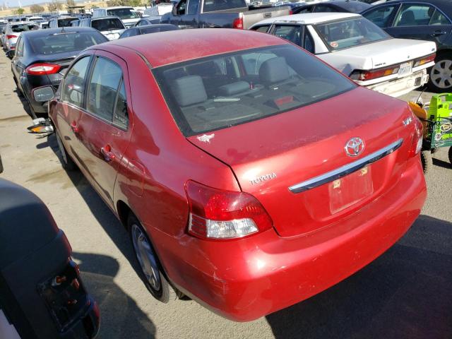 JTDBT4K35B1407291 - 2011 TOYOTA YARIS RED photo 2