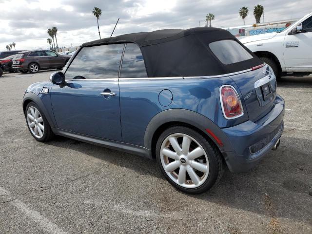 WMWMS33589TG89222 - 2009 MINI COOPER S BLUE photo 2