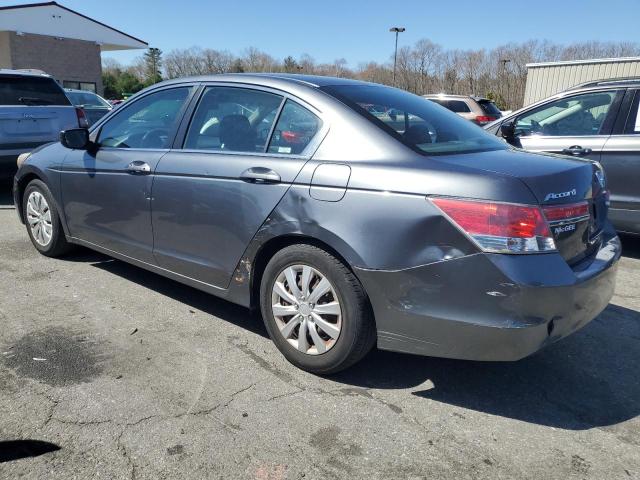 1HGCP2F30BA111975 - 2011 HONDA ACCORD LX GRAY photo 2