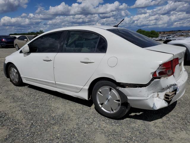 JHMFA36217S028100 - 2007 HONDA CIVIC HYBRID WHITE photo 2