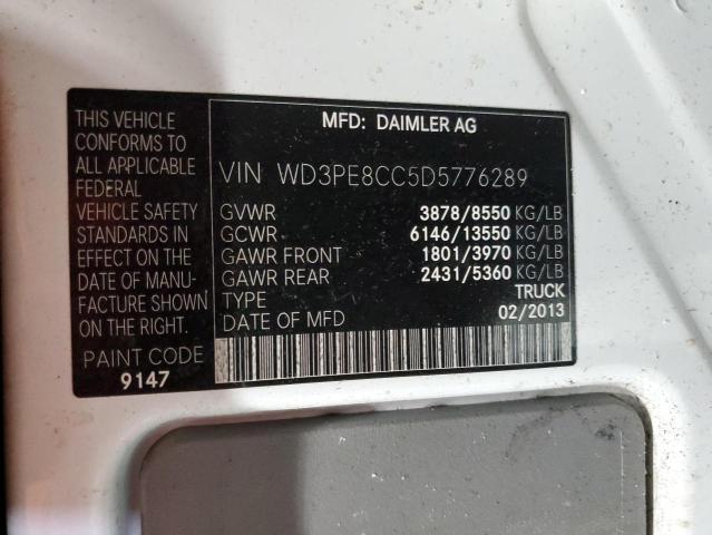 WD3PE8CC5D5776289 - 2013 MERCEDES-BENZ SPRINTER 2500 WHITE photo 13