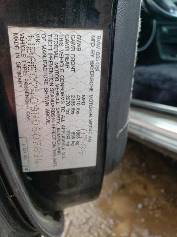 WBAEC7409H0607894 - 1987 BMW 635 CSI BLACK photo 12