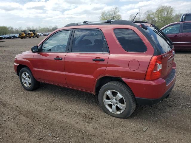 KNDJF724497634959 - 2009 KIA SPORTAGE LX RED photo 2