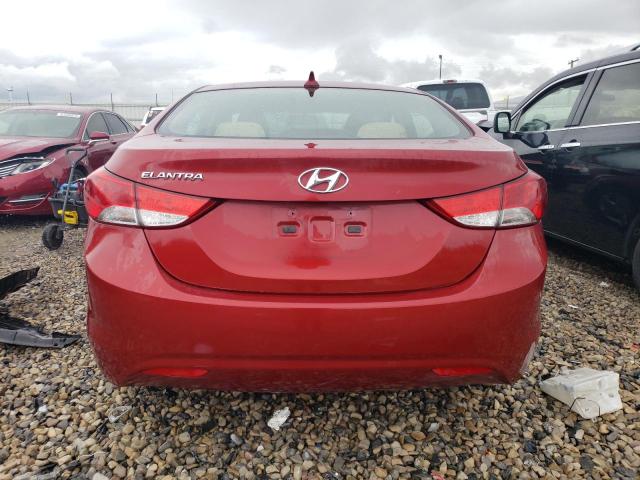 KMHDH4AE4BU155654 - 2011 HYUNDAI ELANTRA GLS RED photo 6