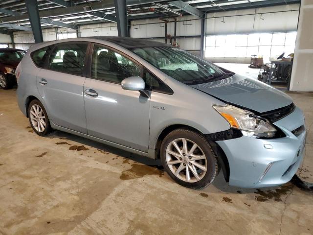 JTDZN3EU1EJ013802 - 2014 TOYOTA PRIUS V BLUE photo 4