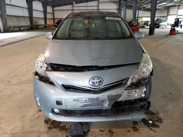 JTDZN3EU1EJ013802 - 2014 TOYOTA PRIUS V BLUE photo 5