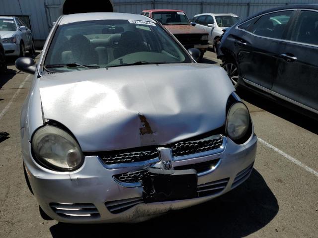 1B3ES26CX3D262054 - 2003 DODGE NEON SE SILVER photo 5