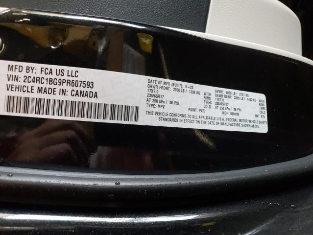 2C4RC1BG9PR607593 - 2023 CHRYSLER PACIFICA TOURING L Qara foto 13