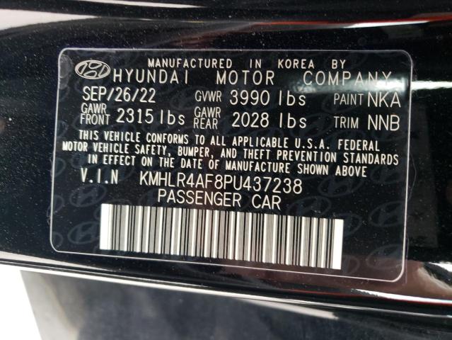 KMHLR4AF8PU437238 - 2023 HYUNDAI ELANTRA N LINE BLACK photo 12