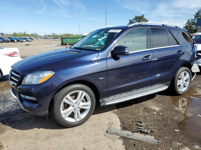 4JGDA5HB2CA033612 - 2012 MERCEDES-BENZ ML 350 4MATIC BLUE photo 1