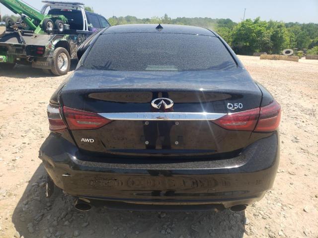 JN1EV7AR7JM433406 - 2018 INFINITI Q50 LUXE BLACK photo 6