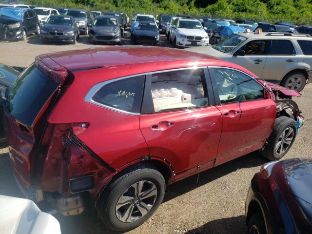 5J6RW2H20LL006398 - 2020 HONDA CR-V LX RED photo 3