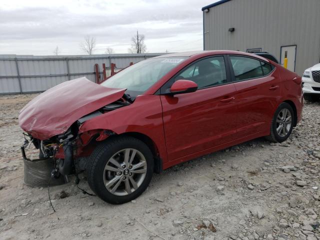 KMHD84LF1JU608178 - 2018 HYUNDAI ELANTRA SEL RED photo 1