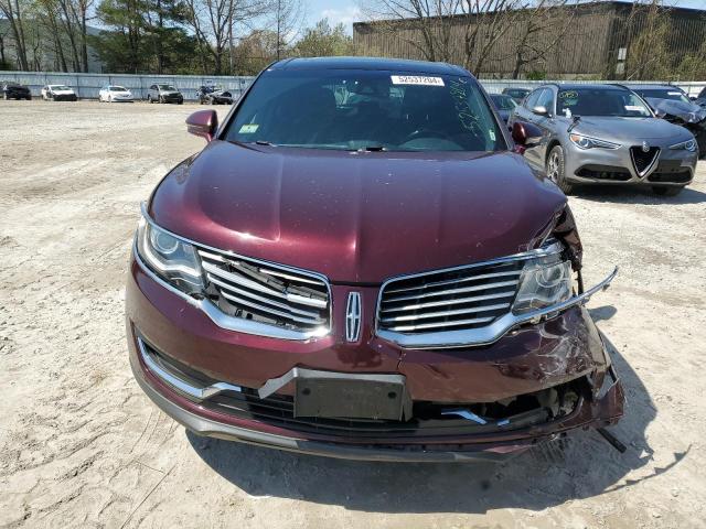 2LMPJ8LR1HBL29255 - 2017 LINCOLN MKX RESERVE Բորդո լուսանկար 5